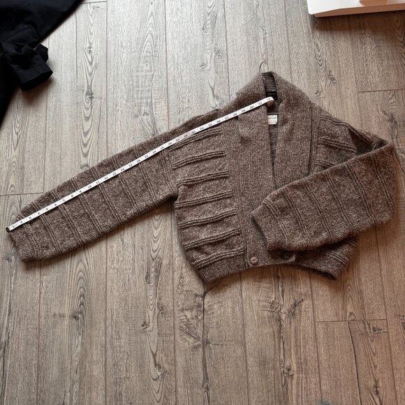 100% Alpaca Cropped Bolero/Cardigan (Peruvian Connection) Size Med - Picture 7 of 8